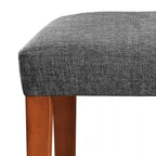 Banc fini gris et chêne