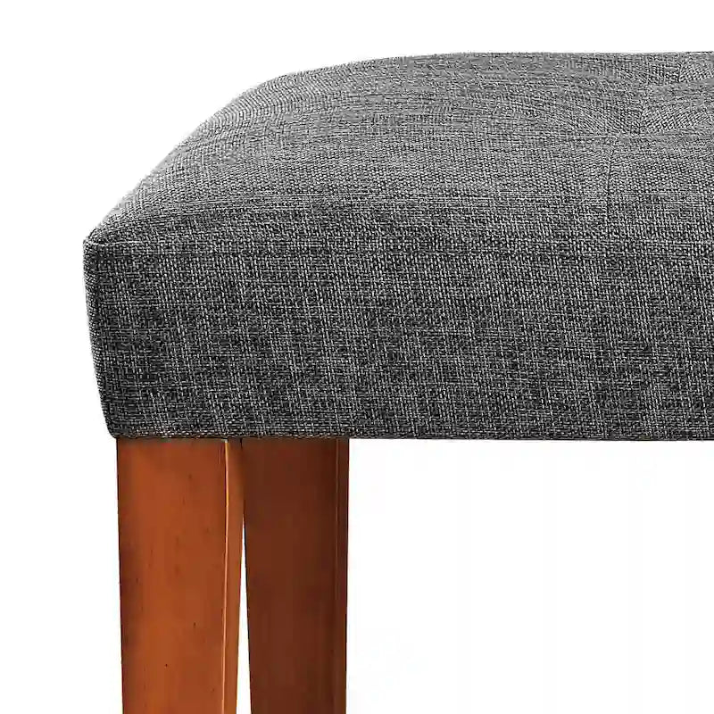 Banc fini gris et chêne