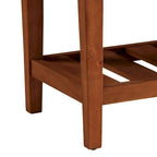 Banc fini gris et chêne