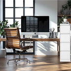 Classeur métallique vertical à 4 tiroirs avec serrure, classeur vertical en acier pour le bureau ou la maison pour format A4 légal/Lettre