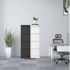 Classeur métallique vertical à 4 tiroirs avec serrure, classeur vertical en acier pour le bureau ou la maison pour format A4 légal/Lettre