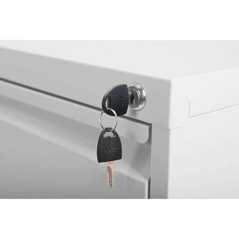 Classeur métallique vertical à 4 tiroirs avec serrure, classeur vertical en acier pour le bureau ou la maison pour format A4 légal/Lettre