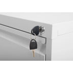 Classeur métallique vertical à 4 tiroirs avec serrure, classeur vertical en acier pour le bureau ou la maison pour format A4 légal/Lettre