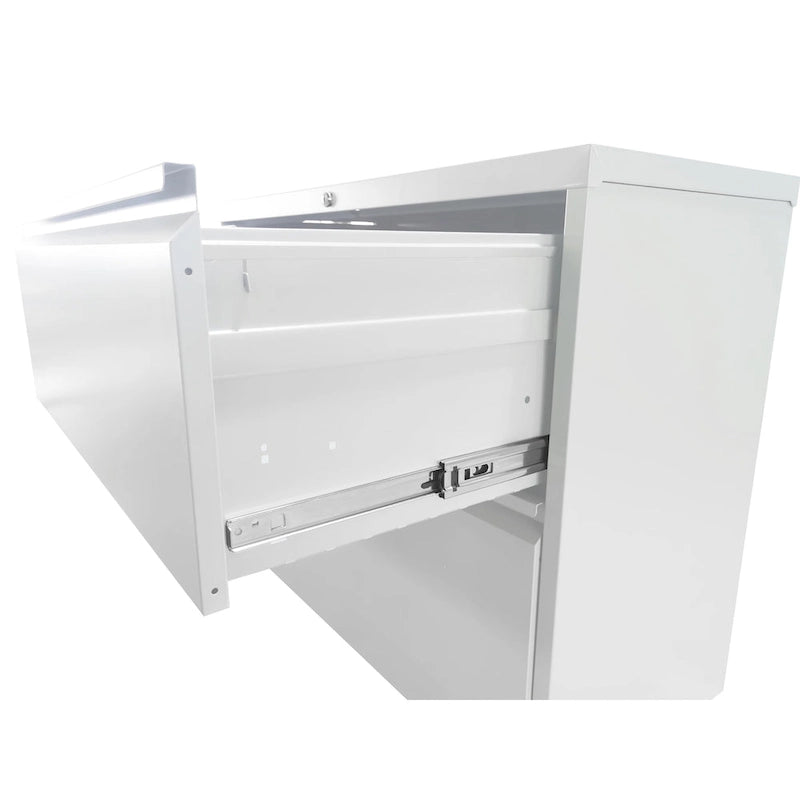 Classeur métallique vertical à 4 tiroirs avec serrure, classeur vertical en acier pour le bureau ou la maison pour format A4 légal/Lettre