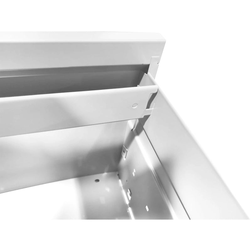 Classeur métallique vertical à 4 tiroirs avec serrure, classeur vertical en acier pour le bureau ou la maison pour format A4 légal/Lettre