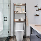 Étagère de rangement 3 niveaux au-dessus des toilettes – Organisateur de salle de bain – Voir détails