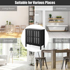 Buffet de rangement, armoire avec portes vitrées, console