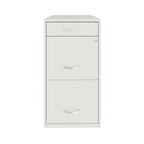 Classeur métallique 3 tiroirs profonds 18 pouces, Blanc Perle