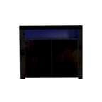 Meuble de rangement contemporain à 2 portes avec lumières LED