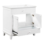 Meuble-lavabo sans lavabo