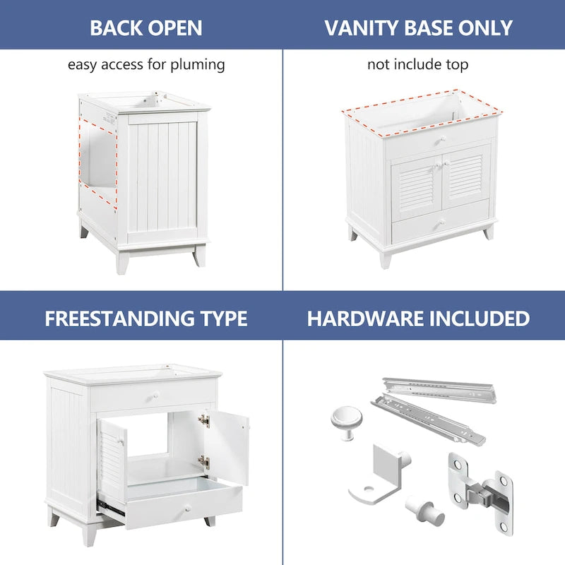 Meuble-lavabo sans lavabo