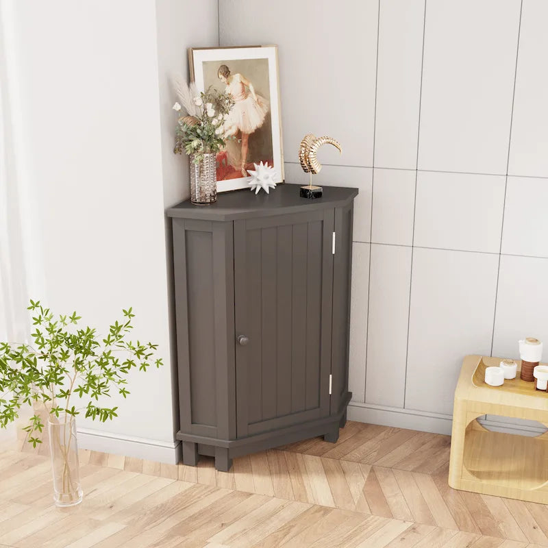 Meuble de Rangement d'Angle Triangle avec Étagère - S/O