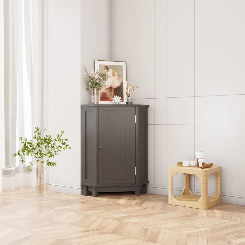 Meuble de Rangement d'Angle Triangle avec Étagère - S/O
