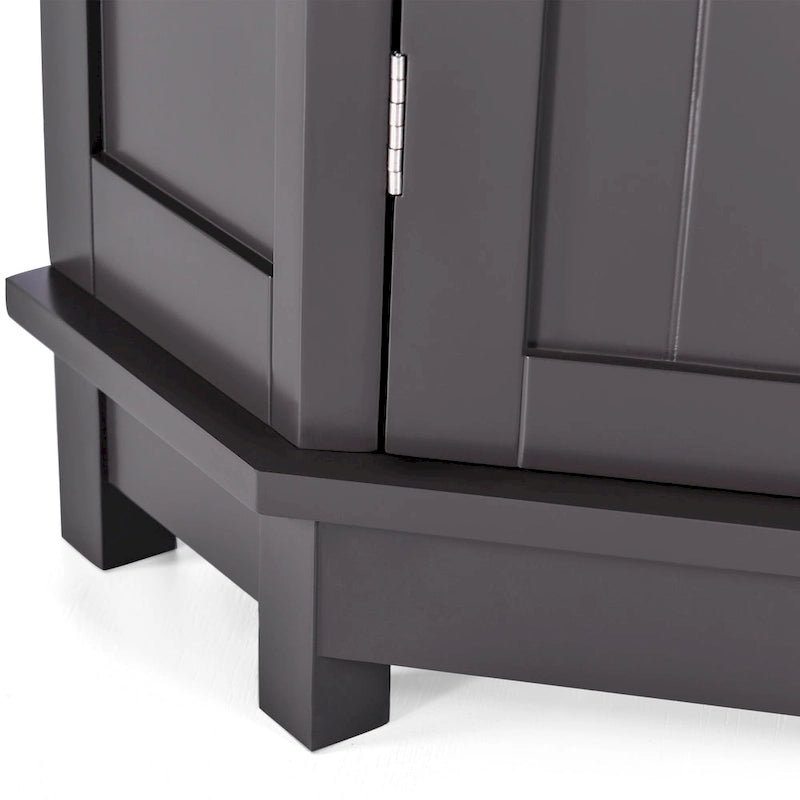Meuble de Rangement d'Angle Triangle avec Étagère - S/O