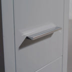 Meuble colonne de salle de bain autoportant en contreplaqué 68-1/8 po