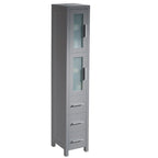 Meuble colonne de salle de bain autoportant en contreplaqué 68-1/8 po