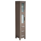 Meuble colonne de salle de bain autoportant en contreplaqué 68-1/8 po