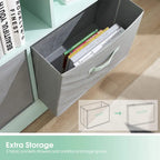 Étagère de rangement à 3 niveaux pour enfants, Meuble de présentation simple en bois pour chambre à coucher
