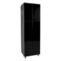 Armoire de rangement à quatre portes de 24 x 96 po - Gris - 24 x 96 x 23 3/8