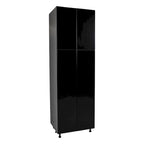Armoire de rangement à quatre portes de 24 x 96 po - Gris - 24 x 96 x 23 3/8