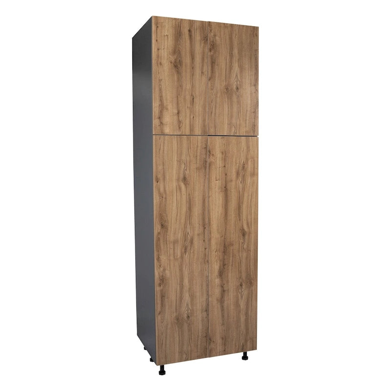 Armoire de rangement à quatre portes de 24 x 96 po - Gris - 24 x 96 x 23 3/8