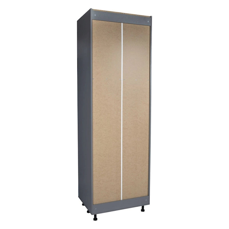 Armoire de rangement à quatre portes de 24 x 96 po - Gris - 24 x 96 x 23 3/8