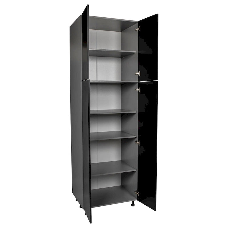 Armoire de rangement à quatre portes de 24 x 96 po - Gris - 24 x 96 x 23 3/8