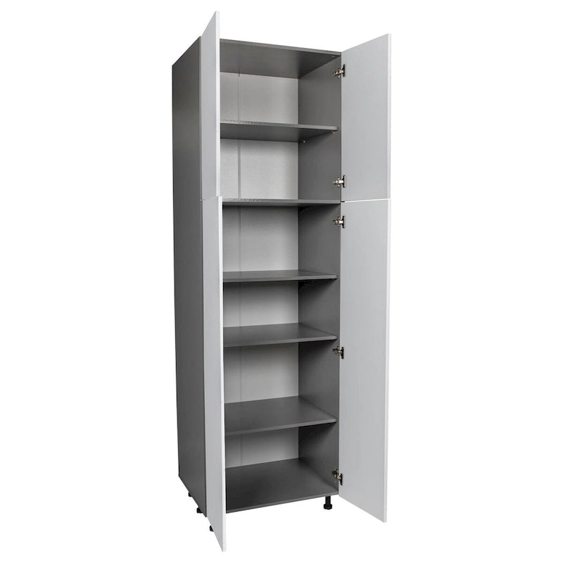 Armoire de rangement à quatre portes de 24 x 96 po - Gris - 24 x 96 x 23 3/8