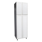 Armoire de rangement à quatre portes de 24 x 96 po - Gris - 24 x 96 x 23 3/8