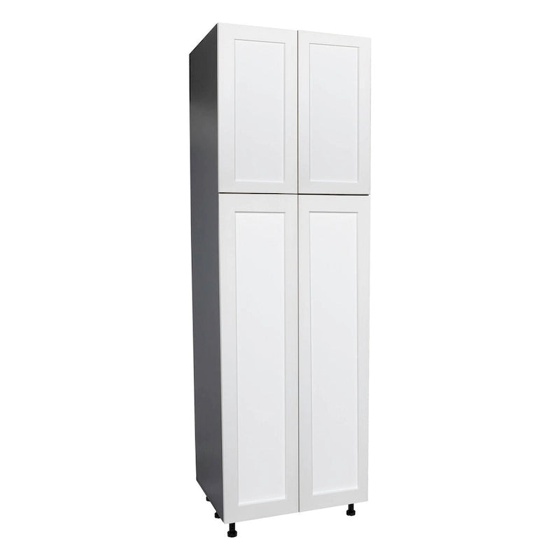 Armoire de rangement à quatre portes de 24 x 96 po - Gris - 24 x 96 x 23 3/8