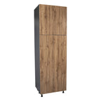 Armoire de rangement à quatre portes de 24 x 96 po - Gris - 24 x 96 x 23 3/8