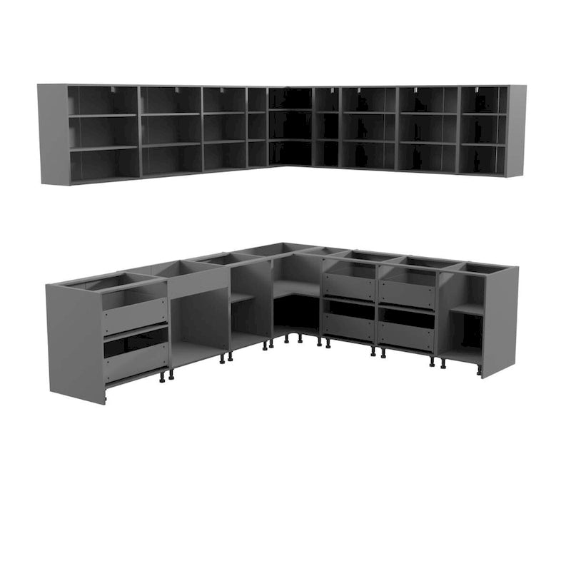 Collection Cuisine Moderne Couleur Grise Base 3x2,6m de Large - 102x120
