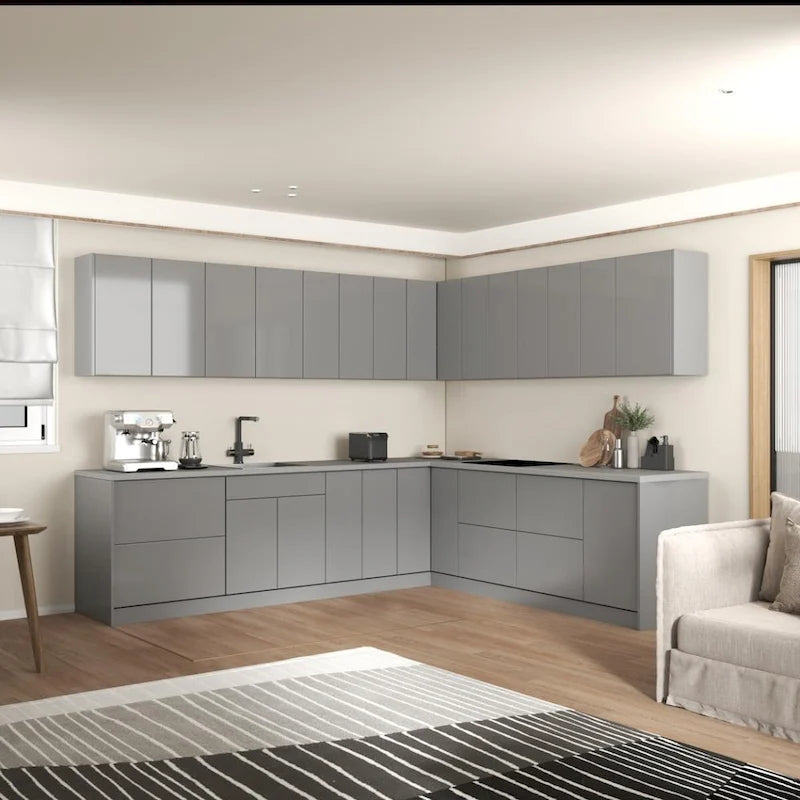 Collection Cuisine Moderne Couleur Grise Base 3x2,6m de Large - 102x120