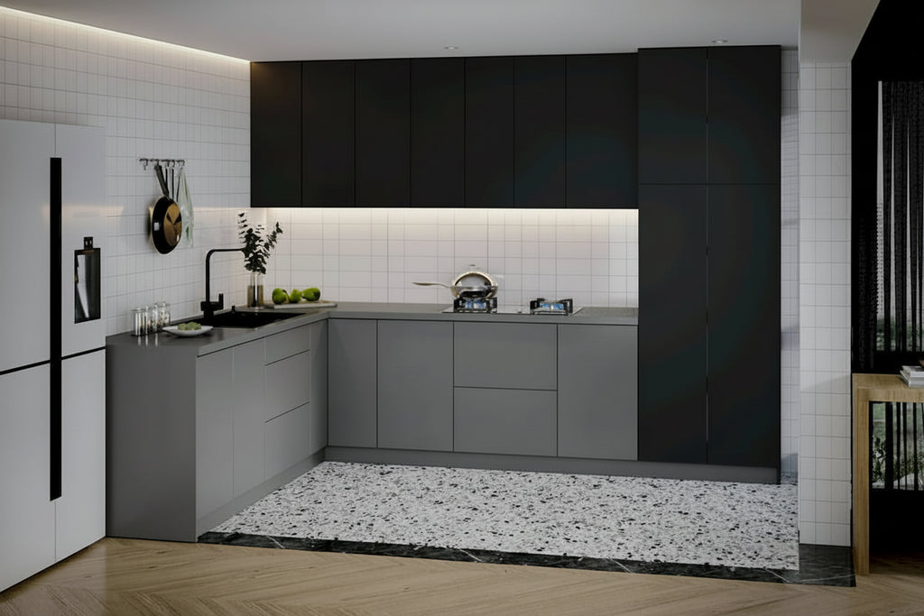 Collection base noir et gris – 8x10 pi de large – 126x96