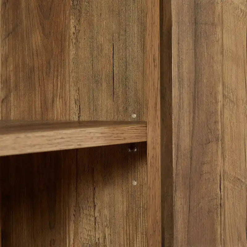 Buffet en rotin de 64,96W avec meuble de rangement à 4 portes - N/A