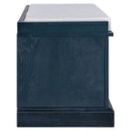 Banc de rangement avec 2 tiroirs et 2 placards, Banc à chaussures avec coussin amovible pour salon, entrée