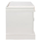 Banc de rangement avec 2 tiroirs et 2 placards, Banc à chaussures avec coussin amovible pour salon, entrée