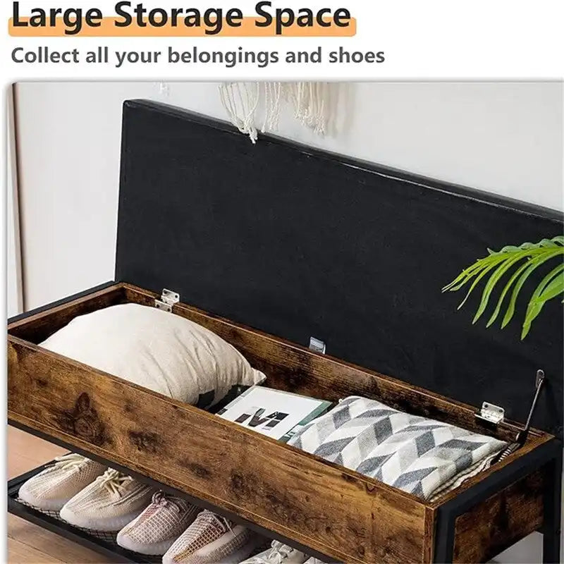 Banc de rangement de 79 cm