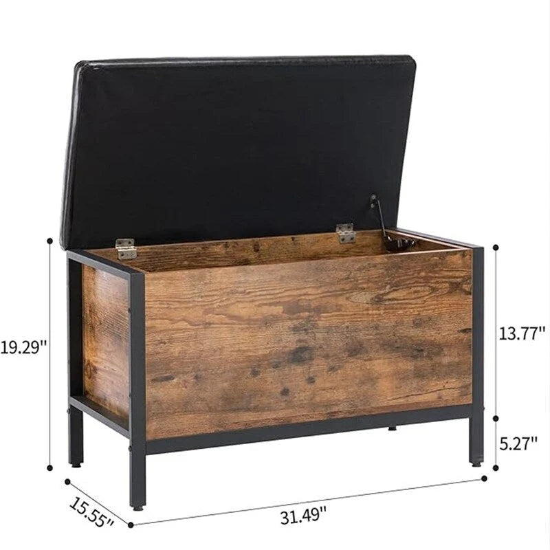 Banc de rangement de 79 cm