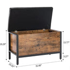 Banc de rangement de 79 cm