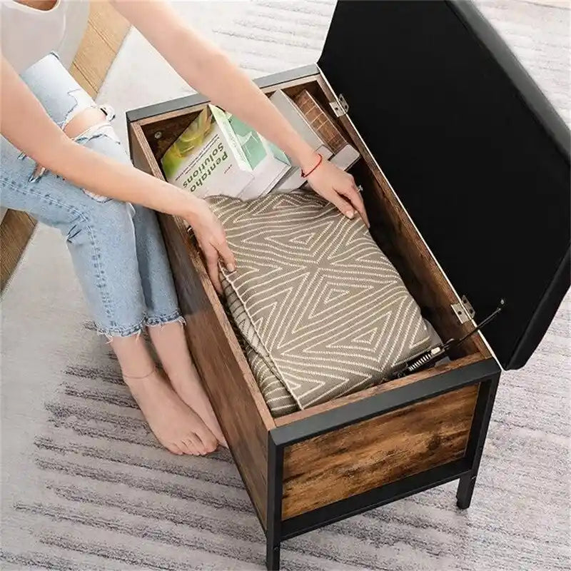 Banc de rangement de 79 cm