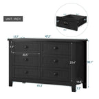 Commode à tiroirs, armoire d'appoint, buffet, comptoir de service, cadre en bois massif, panneau de porte en plastique