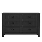 Commode à tiroirs, armoire d'appoint, buffet, comptoir de service, cadre en bois massif, panneau de porte en plastique