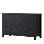 Commode à tiroirs, armoire d'appoint, buffet, comptoir de service, cadre en bois massif, panneau de porte en plastique