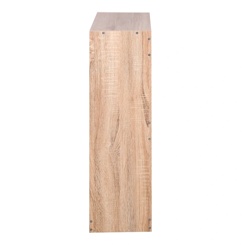 Meuble à chaussures en bois pour entrée, meuble de rangement à chaussures blanc avec 2 portes battantes 20,94x9,45x43,11 pouces