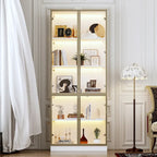 Vitrine haute modulaire élégante avec éclairage LED
