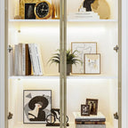 Vitrine haute modulaire élégante avec éclairage LED