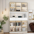 Vitrine haute modulaire élégante avec éclairage LED