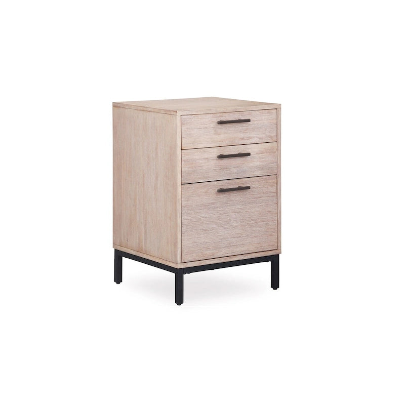 Classeur de bureau en placage de bois blanc "Mountain"