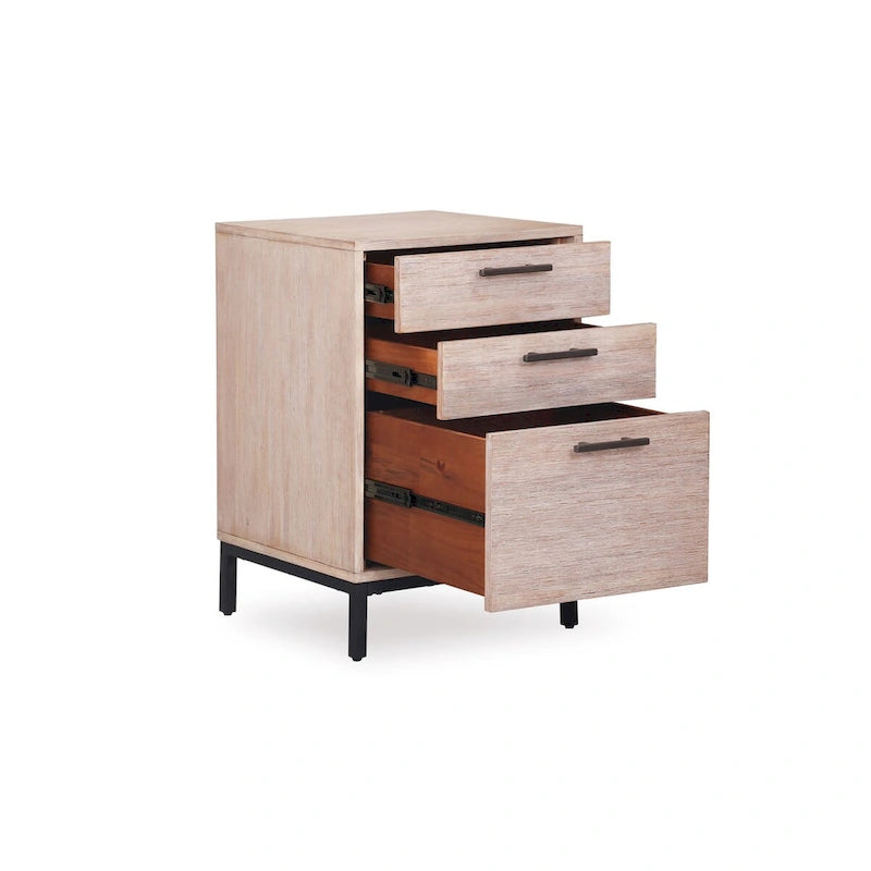 Classeur de bureau en placage de bois blanc "Mountain"